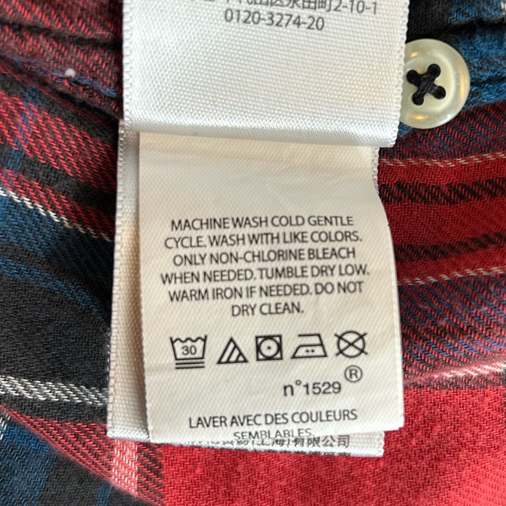 Polo Country Ralph Lauren Vintage 90’s Buffalo Plaid Flannel Shirt Size Medium - Picture 9 of 10
